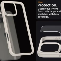 ETUI SPIGEN ULTRA HYBRID IPHONE 16 PRO NATURAL TITANIUM