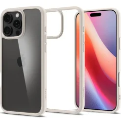 ETUI SPIGEN ULTRA HYBRID IPHONE 16 PRO NATURAL TITANIUM
