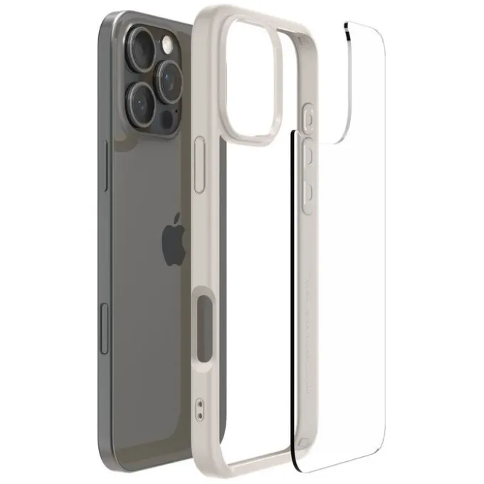 ETUI SPIGEN ULTRA HYBRID IPHONE 16 PRO NATURAL TITANIUM