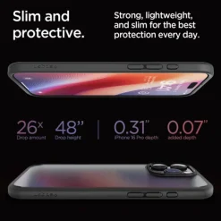 ETUI SPIGEN ULTRA HYBRID IPHONE 16 PRO FROST BLACK
