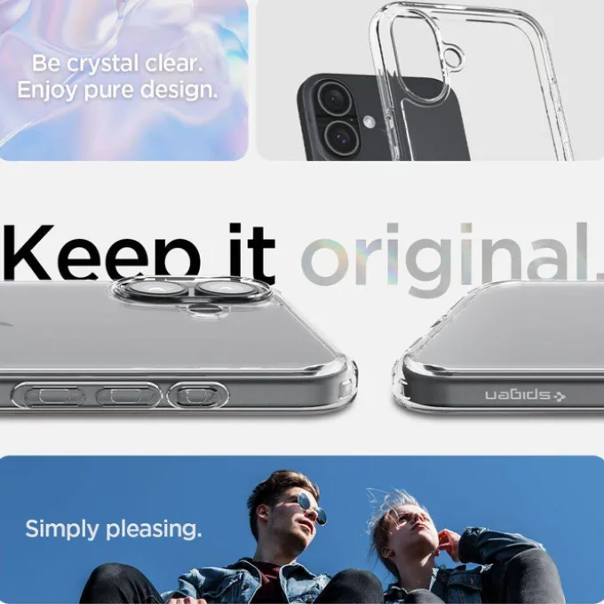 Etui SPIGEN ULTRA HYBRID IPHONE 16 PLUS CRYSTAL CLEAR