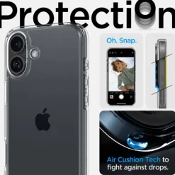 Etui SPIGEN ULTRA HYBRID IPHONE 16 PLUS CRYSTAL CLEAR