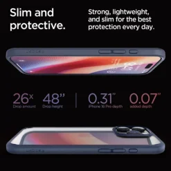 ETUI SPIGEN ULTRA HYBRID IPHONE 16 PRO NAVY BLUE