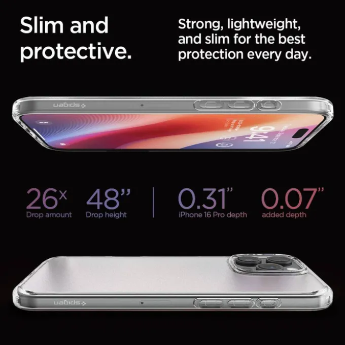 ETUI SPIGEN ULTRA HYBRID IPHONE 16 PRO FROST CLEAR