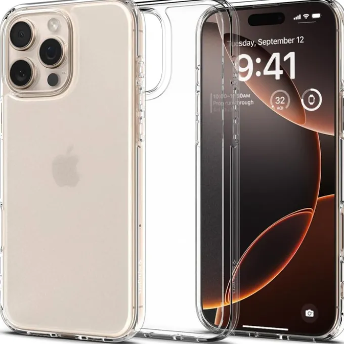 ETUI SPIGEN ULTRA HYBRID IPHONE 16 PRO FROST CLEAR