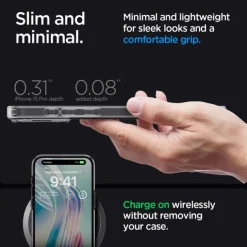 Etui SPIGEN ULTRA HYBRID IPHONE 15 PRO SPACE CRYSTAL