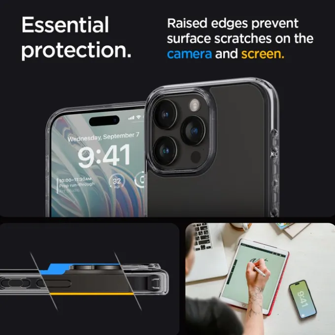 Etui SPIGEN ULTRA HYBRID IPHONE 15 PRO SPACE CRYSTAL
