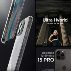 Etui SPIGEN ULTRA HYBRID IPHONE 15 PRO SPACE CRYSTAL
