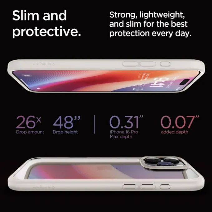 Etui Spigen Ultra Hybrid Iphone 16 Pro Max Natural Titanium
