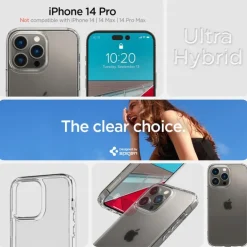 Etui Spigen Ultra Hybrid iPhone 14 Pro Frost Clear