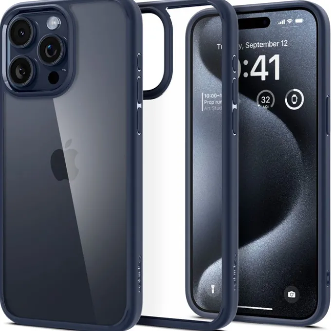 Etui Spigen Ultra Hybrid iPhone 15 Pro Navy Blue