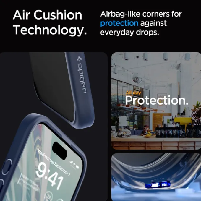 Etui Spigen Ultra Hybrid iPhone 15 Pro Navy Blue
