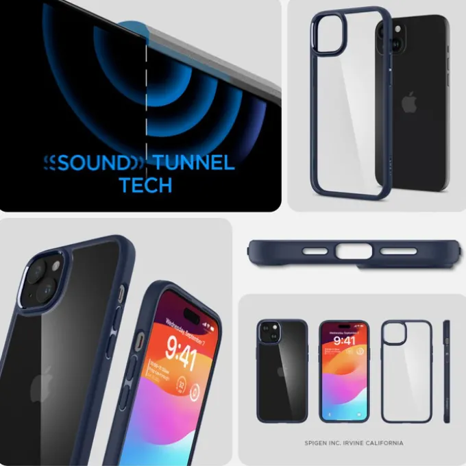 Etui Spigen Ultra Hybrid iPhone 15 Navy Blue