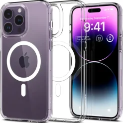 Etui Spigen Ultra Hybrid Mag Magsafe iPhone 14 Pro Max White/Clear Case