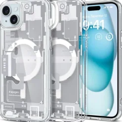 Etui Spigen Ultra Hybrid Mag Magsafe iPhone 15 Plus Zero One White Case
