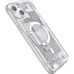 Etui Spigen Ultra Hybrid Mag Magsafe iPhone 15 Plus Zero One White Case