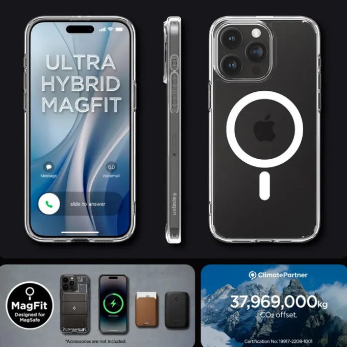 Etui Spigen Ultra Hybrid Mag Magsafe iPhone 15 Pro White Case