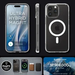 Etui Spigen Ultra Hybrid Mag Magsafe iPhone 15 Pro Max White/Clear Case