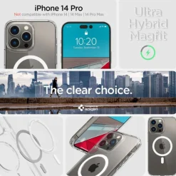 Etui Spigen Ultra Hybrid Mag Magsafe iPhone 14 Pro White Case