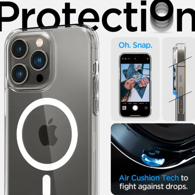 Etui Spigen Ultra Hybrid Mag Magsafe iPhone 14 Pro White Case