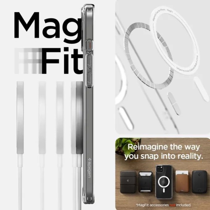 Etui Spigen Ultra Hybrid Mag Magsafe iPhone 15 White Case