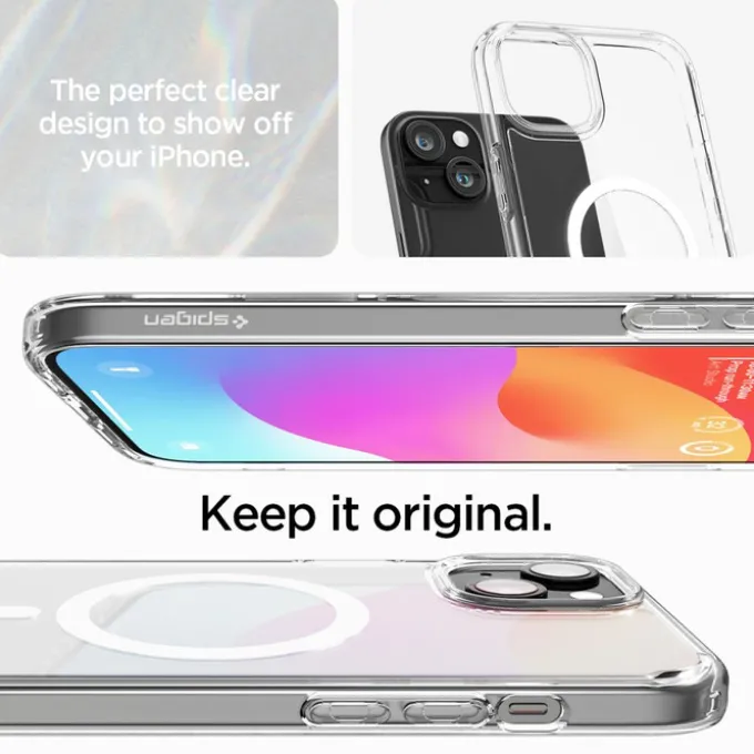 Etui Spigen Ultra Hybrid Mag Magsafe iPhone 15 White Case