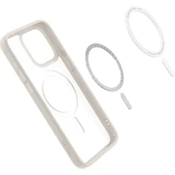 Etui Spigen Ultra Hybrid Mag Magsafe iPhone 15 Pro Frost Natural Titanium Case