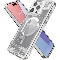 Etui Spigen Ultra Hybrid Mag Magsafe iPhone 15 Pro Zero One White Case