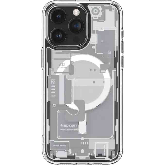 Etui Spigen Ultra Hybrid Mag Magsafe iPhone 15 Pro Zero One White Case