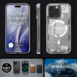 Etui Spigen Ultra Hybrid Mag Magsafe iPhone 15 Pro Zero One White Case