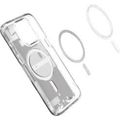 Etui Spigen Ultra Hybrid Mag Magsafe iPhone 15 Pro Zero One White Case
