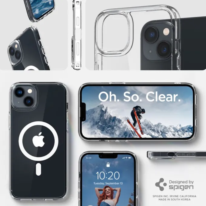 Etui Spigen Ultra Hybrid Mag Magsafe iPhone 14 White Case
