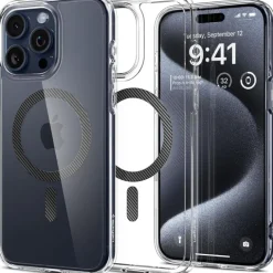 Etui Spigen Ultra Hybrid Mag Magsafe iPhone 15 Pro Carbon Fiber Case
