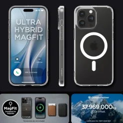 Etui Spigen Ultra Hybrid Mag Magsafe iPhone 15 Pro Frost Clear Case