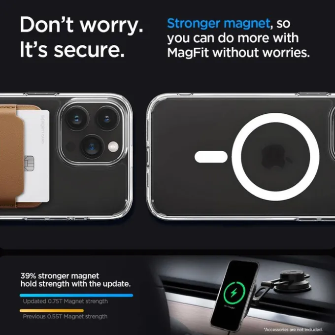 Etui Spigen Ultra Hybrid Mag Magsafe iPhone 15 Pro Frost Clear Case