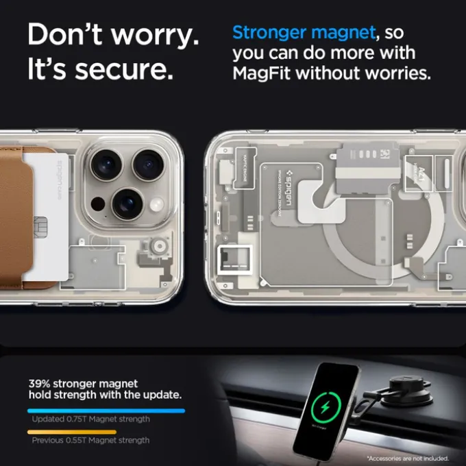 Etui Spigen Ultra Hybrid Mag Magsafe Iphone 15 Pro Zero One Natural Titanium