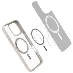 ETUI SPIGEN ULTRA HYBRID MAG MAGSAFE IPHONE 16 PRO MAX FROST NATURAL TITANIUM