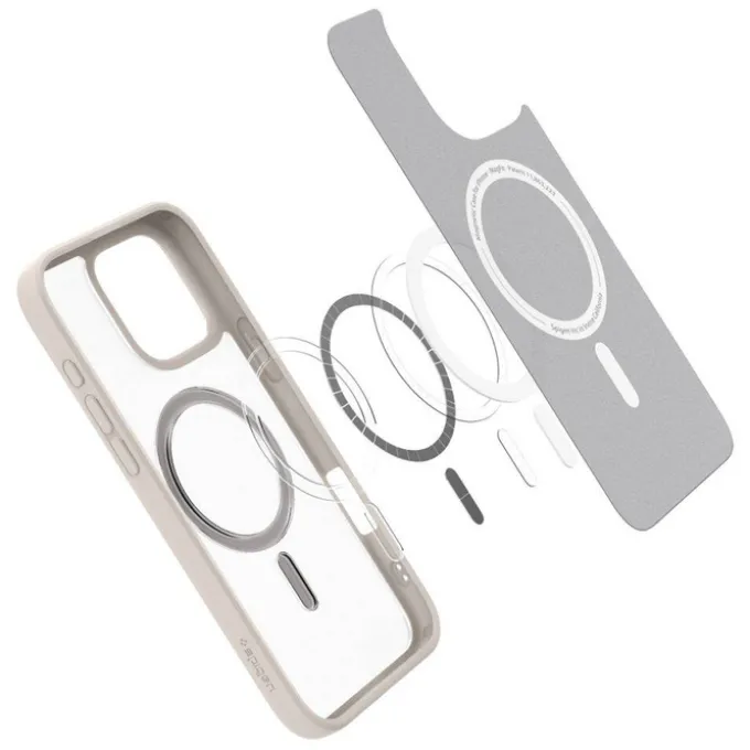 ETUI SPIGEN ULTRA HYBRID MAG MAGSAFE IPHONE 16 PRO MAX FROST NATURAL TITANIUM