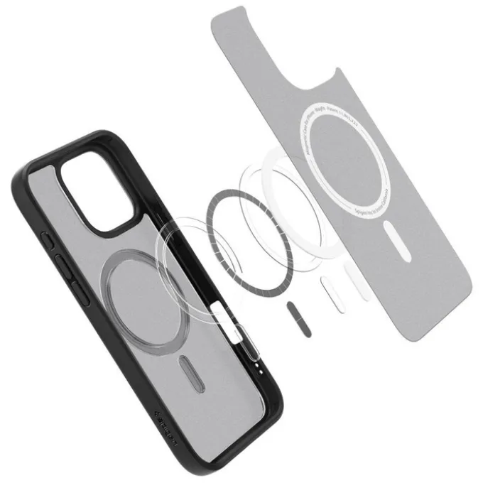 ETUI SPIGEN ULTRA HYBRID MAG MAGSAFE IPHONE 16 PRO FROST BLACK