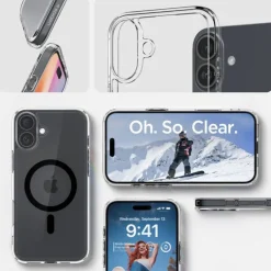 Etui SPIGEN ULTRA HYBRID MAG MAGSAFE IPHONE 16 PLUS BLACK