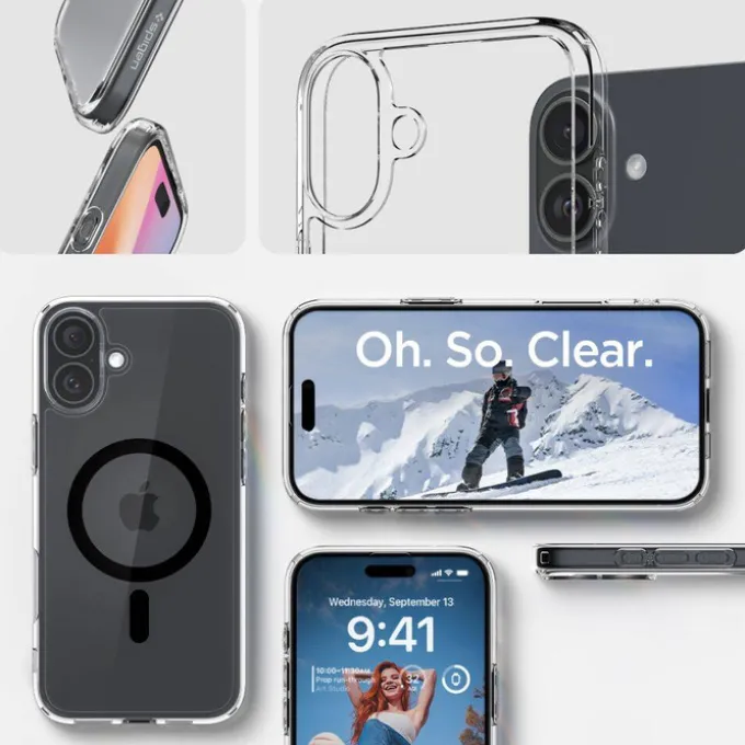 Etui SPIGEN ULTRA HYBRID MAG MAGSAFE IPHONE 16 PLUS BLACK