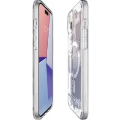 Etui Spigen Ultra Hybrid Mag Magsafe iPhone 15 Zero One White Case
