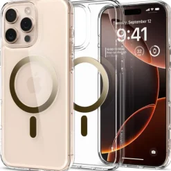 ETUI SPIGEN ULTRA HYBRID MAG MAGSAFE IPHONE 16 PRO GOLD