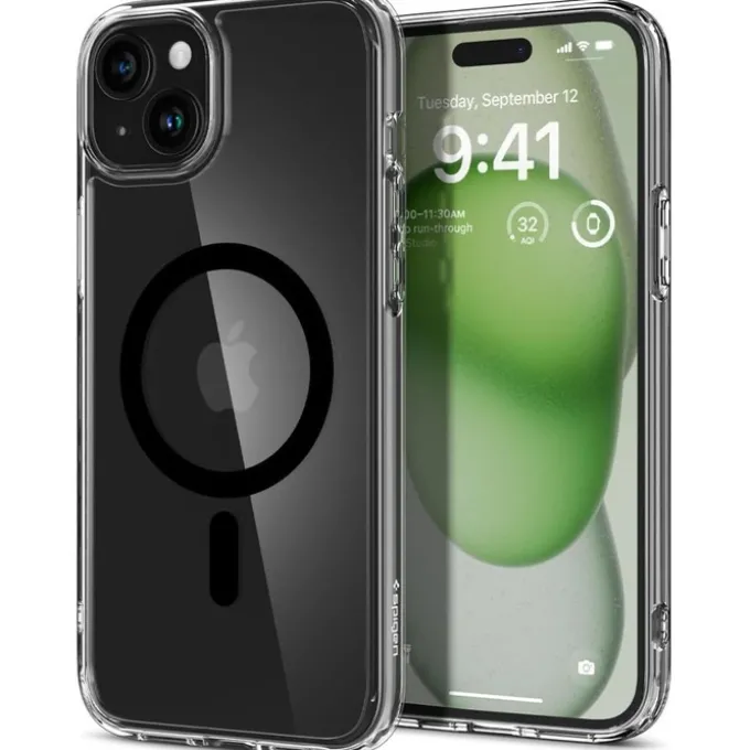 Etui Spigen Ultra Hybrid Mag Magsafe iPhone 15 Plus Black Case