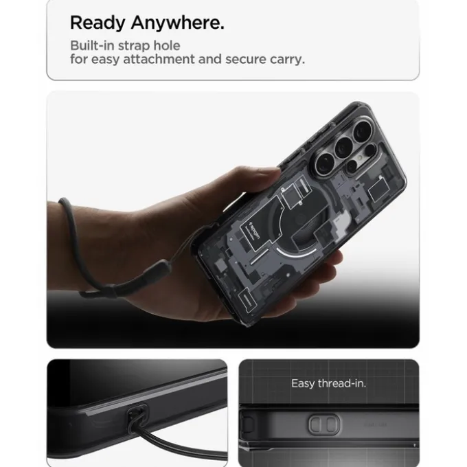 ETUI SPIGEN ULTRA HYBRID MAG MAGSAFE SAMSUNG GALAXY S26 ULTRA ZERO ONE BLACK