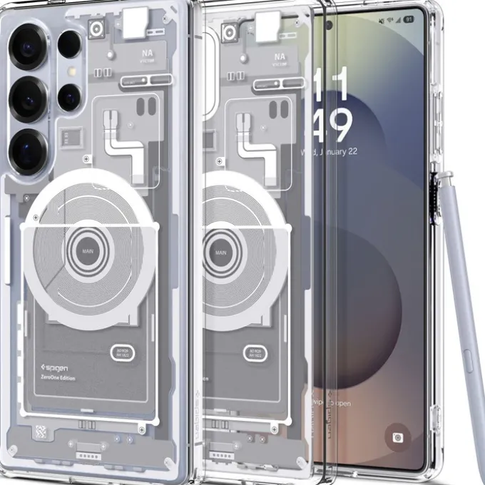 Etui SPIGEN ULTRA HYBRID MAG MAGSAFE GALAXY S25 ULTRA ZERO ONE WHITE