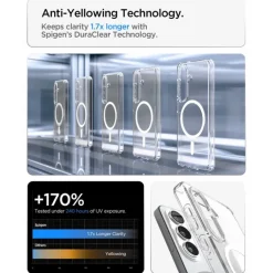 ETUI SPIGEN ULTRA HYBRID MAG SAMSUNG GALAXY S26+ PLUS MAGSAFE CLEAR/WHITE