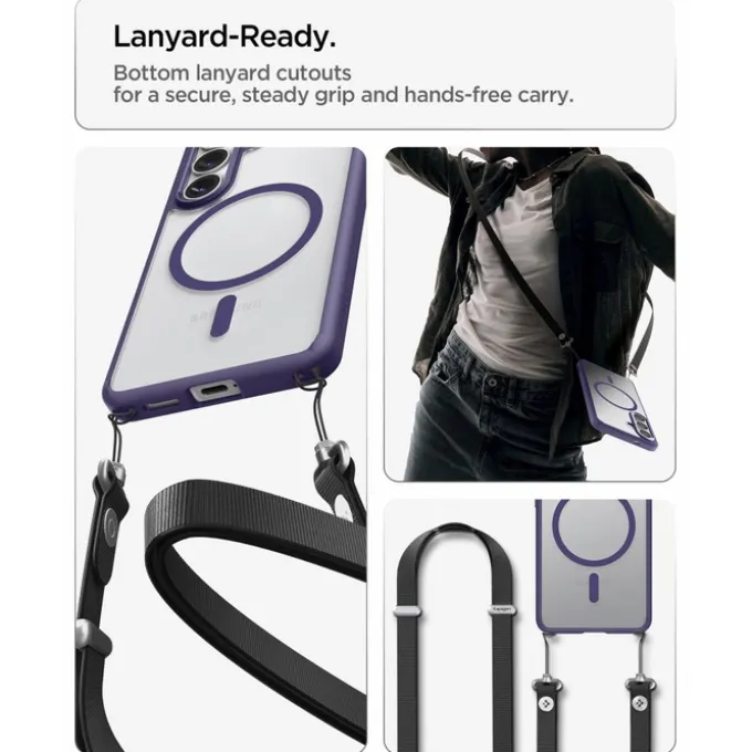 ETUI SPIGEN ULTRA HYBRID MAG SAMSUNG GALAXY S26+ PLUS MAGSAFE DEEP PURPLE