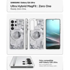 ETUI SPIGEN ULTRA HYBRID MAG SAMSUNG GALAXY S26 ULTRA MAGSAFE ZERO ONE WHITE