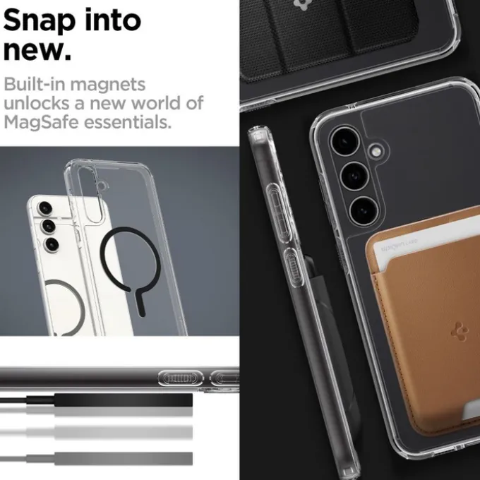 Etui Spigen Ultra Hybrid Onetap Ring Magsafe Galaxy S23 FE Black Case